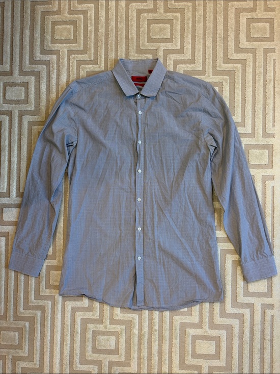 HUGO Other - HUGO Men's Light Blue/Gray Long-Sleeve Dress Shirt
